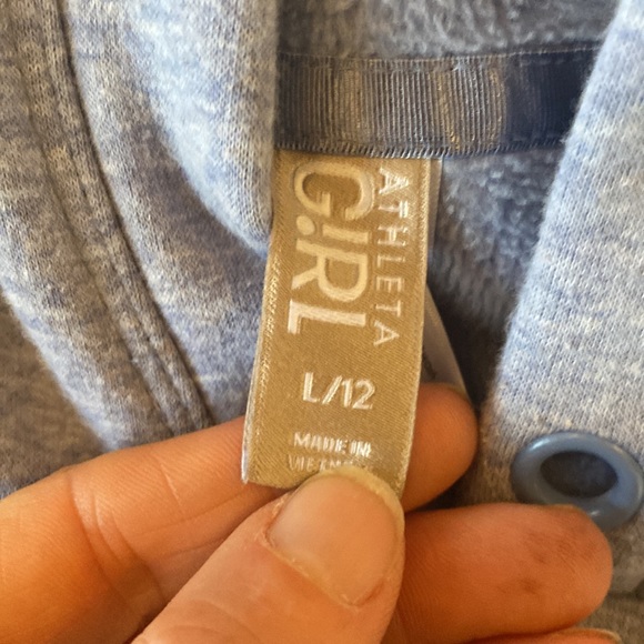 Athleta Girl light blue hoodies sweatshirt Large 12 - Picture 3 of 6